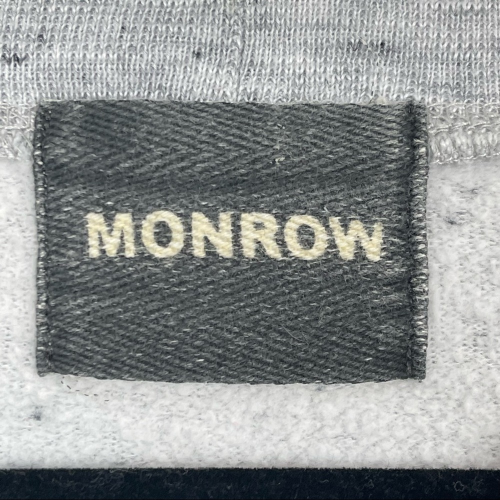 Monrow Paris Marled Gray Pullover Sweatshirt - image 5
